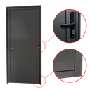 Ver imagem 2 de Porta Alumínio Lambril D.Cinza 70 Brimak