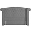 Ver imagem 4 de Cabeceira Cama Box Casal 140cm Sofia Bouclê Cinza
