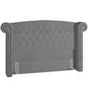 Ver imagem 1 de Cabeceira Cama Box Casal 140cm Sofia Bouclê Cinza