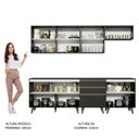 Ver imagem 6 de Armário de Cozinha Completa 250cm Preto Reims Madesa 01