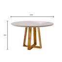 Ver imagem 6 de Conjunto Sala de Jantar Natalle 4 Lugares com Mesa Redonda e Tampo em Vidro 1,2m e 4 Cadeiras Móveis