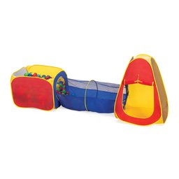 Toca Barraca Túnel 3 Em 1 Infantil Colorida Unissex Com 100 Bolinhas - 3