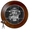Conjunto Bistro para Varanda Pequena Alta com 3 Banquetas de Madeira e Azulejo - Familia e Amigos - 2