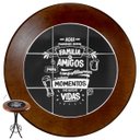 Ver imagem 2 de Conjunto Bistro para Varanda Pequena Alta com 3 Banquetas de Madeira e Azulejo - Familia e Amigos