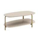 Ver imagem 2 de Mesa de Centro Olimpo 2 Prateleiras Off White - Linea Brasil