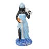 Imagem Orixa Iemanja Azul Escultura Resina Estatua 25 Cm - 1