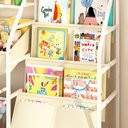 Ver imagem 2 de Estante Infantil Organizadora Montessori para Livros, Brinquedos e Pelúcias Bege