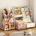 Ver imagem 3 de Estante Infantil Organizadora Montessori para Livros, Brinquedos e Pelúcias Bege