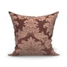 Capa Almofada Marrom Medalhão Clássica 3 Unidades 45cm x 45cm Tecido Jacquard com zíper - 2