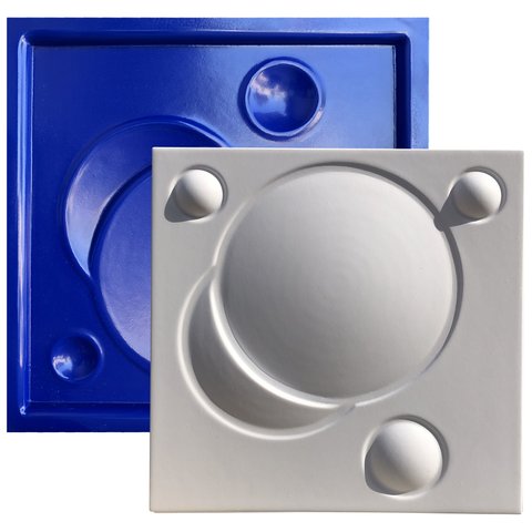 Forma 3D Gesso e Cimento ABS 1mm - Eclipse 30x30 cm