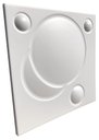 Ver imagem 5 de Forma 3D Gesso e Cimento ABS 1mm - Eclipse 30x30 cm