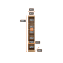 Ver imagem 7 de Modulado Casal Completo 6 Portas 8 Gavetas - Linea-cumaru/fendi - Móveis Novo Horizonte