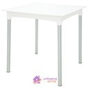 Ver imagem 1 de Mesa Quadrada Tramontina Laura Ratan Branca em Polipropileno com Pernas de Alumínio Anodizado Tramon