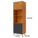 Ver imagem 4 de Torre Quente Divina 70 Cm 2 Fornos 4 Portas - Cinamomo/titanium