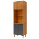 Ver imagem 1 de Torre Quente Divina 70 Cm 2 Fornos 4 Portas - Cinamomo/titanium