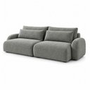 Ver imagem 2 de Sofá Cama Modular Orgânico Retrátil 4 Lugares 230cm com Base em Madeira Maciça Oxford