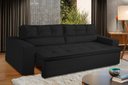 Ver imagem 1 de Sofá Retrátil e Reclinável 2 lugares com Molas 1,50m Vegas Suede Preto Adonai Estofados