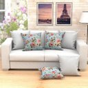 Ver imagem 4 de Capa de Almofada Grande Floral e Branca 2 Unidades 60cm x 60cm Tecido Jacquard