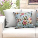 Ver imagem 2 de Capa de Almofada Grande Floral e Branca 2 Unidades 60cm x 60cm Tecido Jacquard