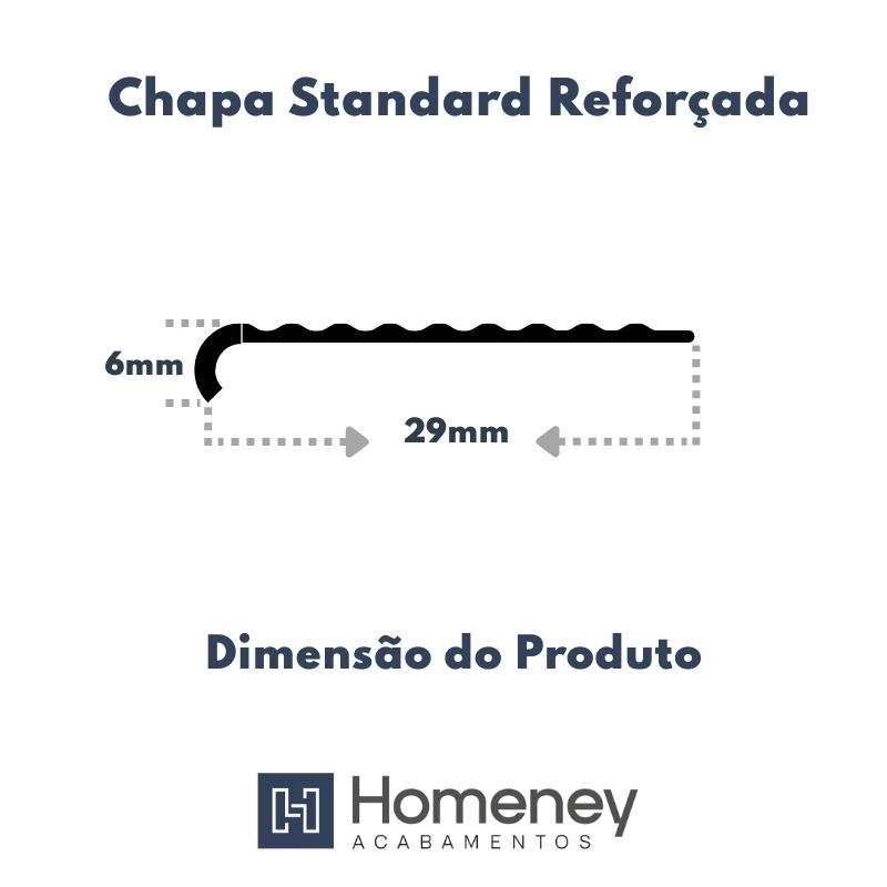 Chapa Standard Reforçada - Homeney Champanhe 3m - 7