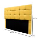 Ver imagem 3 de Cabeceira Cama Box Estofada King 195 Cm Gabriela Suede:amarelo