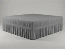 Ver mais imagens de Saia para Cama Box Casal King Chumbo Malha Elástica Dupla