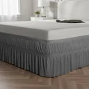 Ver imagem 2 de Saia para Cama Box Casal King Chumbo Malha Elástica Dupla