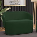 Ver imagem 1 de Sofá 2 Lugares Namoradeira Orgânica para Sala Malu Veludo Verde M11 - D’Rossi