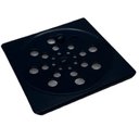 Ver imagem 2 de Kit 2 Ralo Grelha Inox Preto Banheiro Quadrado 15x15 C Fecho