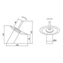 Ver mais imagens de Torneira Vidro Misturador Monocomando Banheiro Cascata:prateado/cromado