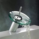 Ver imagem 5 de Torneira Vidro Misturador Monocomando Banheiro Cascata:prateado/cromado