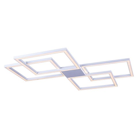 Plafon de Sobrepor Perfil Led 96w Design Moderno Quarto Sala Escritorio Bivolt:branco - Luz Branca Q