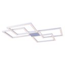 Ver imagem 1 de Plafon de Sobrepor Perfil Led 96w Design Moderno Quarto Sala Escritorio Bivolt:branco - Luz Branca Q
