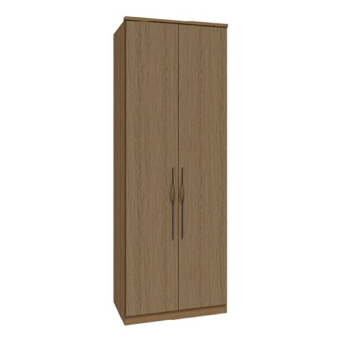 Guarda Roupa Modulado 02 Portas 03 Gavetas 234cm de Altura Setiba - Jequitibá/Carvalho