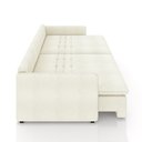 Ver imagem 7 de Sofá Reclinável e Retrátil Gandalf Bipartido 194cm Caixa Zero com Almofadas Bouclê Off White G33 - G