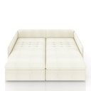 Ver imagem 5 de Sofá Reclinável e Retrátil Gandalf Bipartido 194cm Caixa Zero com Almofadas Bouclê Off White G33 - G