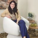 Ver imagem 2 de Poltrona Decoratiova Giratória Organica Petra Base Cone Boucle Off White
