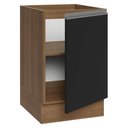 Ver imagem 6 de Balcão de Cozinha 50cm 1 Porta (sem Tampo) Rustic/preto Glamy Madesa
