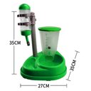 Ver imagem 2 de Bebedouro Comedouro Automático Cachorro Cães Gatos Lambe Bilha Verde