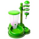Ver imagem 1 de Bebedouro Comedouro Automático Cachorro Cães Gatos Lambe Bilha Verde