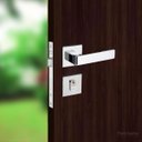 Ver imagem 5 de Fechadura Porta Externa Sala Quarto Modena Pado Cromada 55mm Quadrada Cr