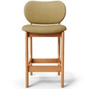 Ver imagem 5 de Kit 03 Banquetas Baixa Bar Cozinha e Sala de Jantar Fixa Betta L02 Imbuia Couríssimo Casco Fendi - L