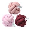 Almofada para Cama Nó Escandinavo Marsala, Rosa e Rosê 3 Unidades - 1