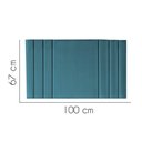 Ver imagem 2 de Painel Estofado Luxo Grécia 100cm Solteiro para Cama Box Suede Azul Turquesa - Gat Magazine