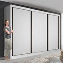 Ver imagem 6 de Guarda Roupa Casal 3 Portas 6 Gavetas Nápoli -Mt- Rei de Casa Branco