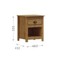 Ver imagem 3 de Mesa de Cabeceira Madeira Maciça Boho Rústica Mesinha Quarto:freijo