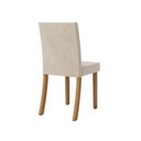 Ver mais imagens de Conjunto Sala de Jantar Mesa Lisa 140cm com Tampo MDF e Vidro Redonda 6 Cadeiras Lily