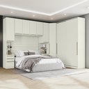Ver imagem 2 de Quarto Modulado Casal 9 Portas 6 Gavetas Canto Oblíquo Areia