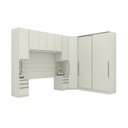 Ver imagem 1 de Quarto Modulado Casal 9 Portas 6 Gavetas Canto Oblíquo Areia
