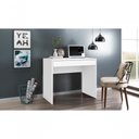 Ver imagem 4 de Escrivaninha Retangular Nina Moderno 2 Gavetas MDP 91cm Branco